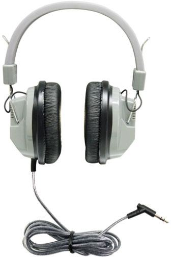 HamiltonBuhl HA7 Deluxe SchoolMate Stereo Headphones; Deluxe, over-ear design; Leatherette, replaceable cushions; 3.5mm Stereo plug; 6' Dura-Cord chew-resistant, PVC-jacketed, braided nylon cord; 40mm Speaker drivers; Frequency response 20Hz -20KHz; Impedance 32 Ohms; Sensitivity 100dB; UPC 681181120055 (HAMILTONBUHLHA7 HA-7 HA 7)