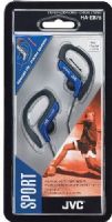 JVC HA-EB75-A Stereo Ear Clip Headphones, Blue, 200mW (IEC) Max. Input Capability, Neodymium Magnet, Frequency Response 16-20000Hz, Nominal Impedance 16 ohms, Sensitivity 105dB/1mW, Adjustable clip structure which has five selectable positions for secure fit, Splash-proof ideal for sports and exercise, UPC 046838042089 (HAEB75A HA EB75A HA-EB75 HAE-B75A HAEB-75A) 