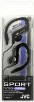 JVC HA-EBR80-B Sport Ear Clip Stereo Headphones with Microphone + Remote, Black, 200mW(IEC) Max. Input Capability, Frequency Response 16-20000Hz, Nominal Impedance 16ohms, Sensitivity 105dB/1mW, 1-button remote and mic for iPhone/iPod/iPad/BlackBerry, Adjustable clip structure which has five selectable position for secure fit, UPC 046838064258 (HAEBR80B HAEBR80-B HA-EBR80B HA-EBR80) 