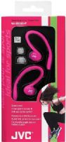 JVC HA-EBX85-P Sports In-Ear Clip Stereo Headphones, Pink, 200mW (IEC) Max. Input Capability, Frequency Response 10-23000Hz, Nominal Impedance 16ohms, Sensitivity 102dB/1mW, Splash-proof - ideal for exercise and fitness activities, Secure-fit canal headphones with soft rubber ear hook and cushion, Powerful 0.43" (11.0mm) Neodymium driver unit, UPC 646838040559 (HAEBX85P HAEBX85-P HA-EBX85P HA-EBX85) 