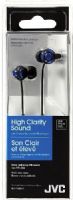 JVC HA-FX40-A High Clarity Sound Inner Ear Headphones, Blue; 200mW (IEC) Max. Input Capability; 0.33" (8.5mm) Driver Unit; Frequency Response 8-24000Hz; Nominal Impedance 16ohms; Sensitivity 101dB/1mW; Clear, crisp high-definition sound with vivid bass thanks to carbon nanotubes diaphragms; Quality aluminum-plated housing; UPC 046838049712 (HAFX40A HAFX40-A HA-FX40A HA-FX40) 