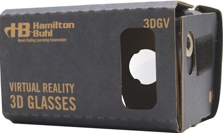 HamiltonBuhl 3DGV 3D Virtual Reality Glasses for use with Smartphones, For children of all ages, Comfortable headstraps and foam cushion pads, High quality 45mm lenses, NFC Near Field Communication patch, Easy to assemble without knife or scissors, High quality trigger magnet, Assemble with 2-sided tape/Velcro, UPC 681181621446 (HAMILTONBUHL3DGV HAMILTON-3DGV)