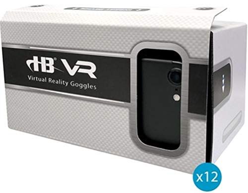 HamiltonBuhl 3DGV12 3D Virtual Reality DIY Cardboard Goggles For Smartphones (Twelve Pack); Comfortable Headstraps And Foam Cushion Pads; High Quality 45mm Lenses; NFC Patch (Near Field Communication Patch); High Quality Trigger Magnet; 2-Sided Tape And Velcro For Easy Assembly - No Scissors Or Cutting Required; UPC 681181624324 (HAMILTONBUHL3DGV12 3DG-V12 3DGV-12)