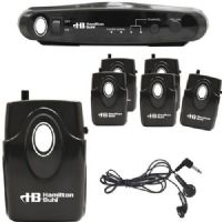 HamiltonBuhl ALS700 Assistive Listening System; Includes: (1) Transmitter, (6) Receivers, (6) Earbuds and (1) Carry Case; 100Hz - 8KHz Frequency Response; 41dB Signal to Noise Ratio; <0.5% Total Harmonic Distortion; Channel 1: 75.5MHz and Channel 2: 75.9MHz RF Carrier Frequencies; >0.005% Frequency Stability; UPC 681181621804 (HAMILTONBUHLALS700 ALS-700 AL-S700 ALS 700) 