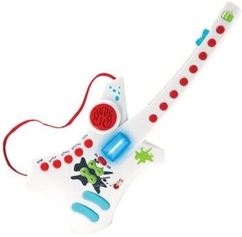HamiltonBuhl DRMG Do-Re-Me! Electronic Guitar for Early Learners, For Children Ages 4+, Includes 4 Built-In Demo Songs, 3 Different Rhythms, Dual Sound Pads For Sound Effects, 16 Solo Tracks For Distortion And Wah-Wah Guitar Effects, 8 Note Guitar With Flashing Lights, Includes Special Effects Function, Tempo And Volume Control Function, UPC 681181624133 (HAMILTONBUHLDRMG DR-MG)