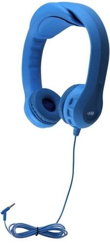 HamiltonBuhl FLEX1 Flex-PhonesXL Indestructible, Single-Construction Headset For Teens, Blue, Headband Adjustment: Attachable 2 Layer Clips; 30mm Speaker Driver; 32 Ohms Impedance; 20-20000 Hz Frequency Response; 97db 3db Sensitivity; In-Line Microphone; Heavy-Duty, Write-On, Moisture-Resistant, Reclosable Bag; UPC 681181624089 (HAMILTONBUHLFLEX1 FLEX-1 FLEX 1)