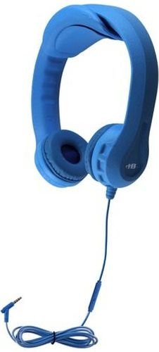 HamiltonBuhl FLEX2 Flex-PhonesXL Indestructible, Single-Construction Headset For Teens, Blue; Headband Adjustment: Attachable 2 Layer Clips; 30mm Speaker Driver; 32 Ohms Impedance; 20-20000 Hz Frequency Response; 97db 3db Sensitivity; In-Line Microphone; Heavy-Duty, Write-On, Moisture-Resistant, Reclosable Bag; UPC 681181624102 (HAMILTONBUHLFLEX2 FLEX-2 FLEX 2)
