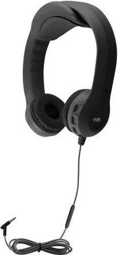 HamiltonBuhl FLEX2BK Flex-PhonesXL Indestructible, Single-Construction Headset For Teens, Black-, Headband Adjustment: Attachable 2 Layer Clips; 30mm Speaker Driver; 32 Ohms Impedance; 20-20000 Hz Frequency Response; 97db 3db Sensitivity; In-Line Microphone; Heavy-Duty, Write-On, Moisture-Resistant, Reclosable Bag; UPC 681181624119 (HAMILTONBUHLFLEX2BK FLEX-2BK FLEX 2BK FLEX2)