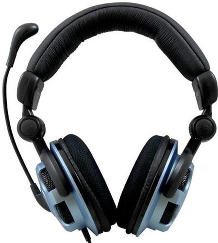 HamiltonBuhl G18LPUIBL GameRush Headset Custom-Made for Collaborative Gaming For PS3 and PS4 Consoles, Black/Metallic Blue Accent, 40mm Speakers Drivers, 32Ω Impedence, 100mW Max. Input Power, 50~20,000Hz Frequency, 105dB 4dB Sensitivity, USB Plug, 180 angle with 3.5mm TRRS (Stereo Audio and Mic) Plug, UPC 681181623433 (HAMILTONBUHLG18LPUIBL G18-LPUIBL G18L-PUIBL)
