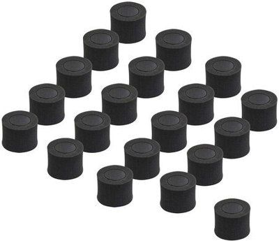 HamiltonBuhl HGRF20 NoiseOff Replacement Foam Kit (Pack of 20), Black; One Set Of Foam Is Good For Several Months; Material Is Resistant To Mold, Mildew, And Bacteria; Easy To Clean With Soap And Water; Pack Of 20 (10 Pairs); UPC 681181624188 (HAMILTONBUHLHGRF20 HG-RF20 HGR-F20 HGRF-20)