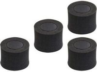 HamiltonBuhl HGRF4 NoiseOff Replacement Foam Kit (Pack of 4), Black; One Set Of Foam Is Good For Several Months; Material Is Resistant To Mold, Mildew, And Bacteria; Easy To Clean With Soap And Water; Pack Of 4 (2 Pairs); UPC 681181624171 (HAMILTONBUHLHGRF4 HG-RF4 HGR-F4 HGRF-4) 