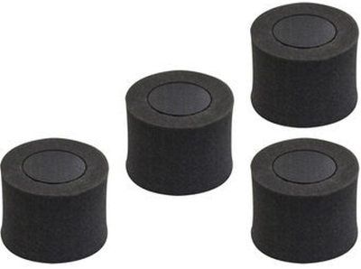 HamiltonBuhl HGRF4 NoiseOff Replacement Foam Kit (Pack of 4), Black; One Set Of Foam Is Good For Several Months; Material Is Resistant To Mold, Mildew, And Bacteria; Easy To Clean With Soap And Water; Pack Of 4 (2 Pairs); UPC 681181624171 (HAMILTONBUHLHGRF4 HG-RF4 HGR-F4 HGRF-4)