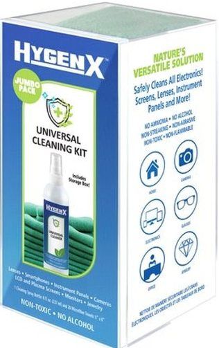 HamiltonBuhl HX19CRJP HygenX Universal Cleaning Kit Jumbo Pack; Includes: One 8 oz. Refillable Spray Bottle and Twenty 6
