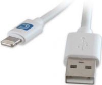 HamiltonBuhl LTNG-USBA-3ST Lightning 3ft Male to USB A Male Cable, White Jacket to Match Your Apple Devices, Compatible with All Lightning Devices, Apple MFi Certified, RoHS Compliant, UL Rated Cable, UPC 808447071818 (HAMILTONBUHLLTNGUSBA3ST LTNGUSBA3ST LTNGUSBA-3ST LTNG-USBA3ST) 