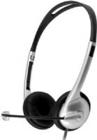 HamiltonBuhl M1USB MACH-1 Multimedia USB Stereo Headset with Steel Reinforced Gooseneck Microphone and In-Line Volume, Silver/Black; Soft Leatherette Cushions; Personal, On-Ear Design; 40mm Speaker Drivers; 50-20000Hz Frequency Response; 32&#937; Impedance; USB For Stereo Audio And Mic; Omnidirectional Mic; UPC 681181623570 (HAMILTONBUHLM1USB M1-USB M1 USB) 