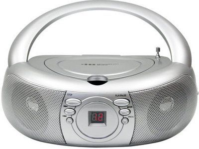 HamiltonBuhl MPC-3030 Top-Loading CD Boombox with AM/FM Radio, Top Loading CD Player, CD Programmable Function, CD Repeat One And All Function, LED Display, Aux-In Jack, Headphone Jack, Telescopic Antenna, AC/DC Dual Power Source, UPC 681181621729 (HAMILTONBUHLMPC3030 MPC3030 MPC 3030)