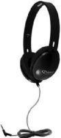 HamiltonBuhl PRM100B Primo Stereo Headphones, Black; Plastic Headband; Washable Leatherette Cushions; 30mm Speaker Drivers; 32&#937; Impedance; 105dB ±4dB Sensitivity; 50-20000 Hz Frequency Response; Heavy-duty, Write-on, Moisture-resistant, Reclosable Storage Bag; 5' Dura-Cord - Chew-resistant, PVC-sleeved, Braided Nylon; 120° Angled 3.5mm Stereo Plug; UPC 681181624034 (HAMILTONBUHLPRM100B PR-M100B PRM-100B PRM 100B) 