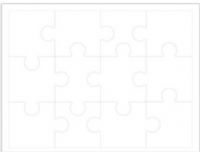 HamiltonBuhl PZZL-1250 Print-A-Puzzle Pre-perforated Printable Puzzle Paper, Blank, 8.5" x 11" (Letter) Sheet Size, Pack of 50 Sheet Count, Each Sheet Includes 12 Pre-perforated Jigsaw Puzzle Pieces, Matte Paper Finish, Equipment Compatibility: Laser Copier, Inkjet And Multi-Function Printers, UPC 681181624423 (HAMILTONBUHLPZZL1250 PZZL1250 PZZL 1250) 