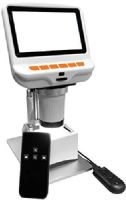 HamiltonBuhl SCT-PRO ScoutPro Microscope with a 4" Built-In Monitor, Optical Up to 600x, Digital Up to 5X, HD (1280x720) or FHD (1920x1280) Resolution; White Balance – Five Options: Auto, Sunlight, Cloudy, Tungsten or Fluorescent; Calibrate – Three Options: Off, Cross Net or Double Cross Net; Compatible with Windows PC, Mac iOS and Chromebook; UPC 681181626649 (HAMILTONBUHLSCTPRO SCTPRO SCT PRO) 