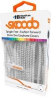 HamiltonBuhl SKB-WHT Skooobs Tangle Free Fashion Forward Proective Earphone Covers, Moon White, TPU Plastic Covers, Box Contains About 78" Of Skooob Covers, Small Diameter Allows For Installation On All Smartphone Earbuds And Thin Cable Chargers, Skooob Spiral Shape Makes Installation Simple, UPC 681181626236 (HAMILTONBUHLSKBWHT SKBWHT SKB WHT) 