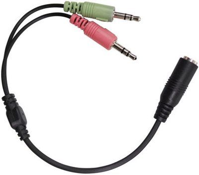 HamiltonBuhl TRRS2PC TRRS Plug Adapter, 2 Jacks: One for the Microphone and One for the Headset, 10