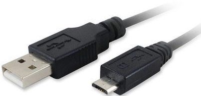 HamiltonBuhl USB2-A-MCB-10ST USB 2.0 A to Micro B Cable, 10 Feet Length, Premium Construction, Molded Strain Relief, X-traflex PVC Jacket, Supports Hi-Speed, 480 Mbps, 28AWG Gauge, Tinned Copper Center Conductor, Nickel Connector Finish, 65% Braid Shielding, RoHS Compliant, UPC 808447048742 (HAMILTONBUHLUSB2AMCB10ST USB2-AMCB-10ST USB-A-MCB10ST USB2A-MCB-10ST USB2-A-MCB10ST)