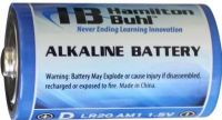 HamiltonBuhl D-HB Alkaline D Battery, 1.5 Volt (HAMILTONBUHLDHB HAMILTONDHB DHB DH-B) 