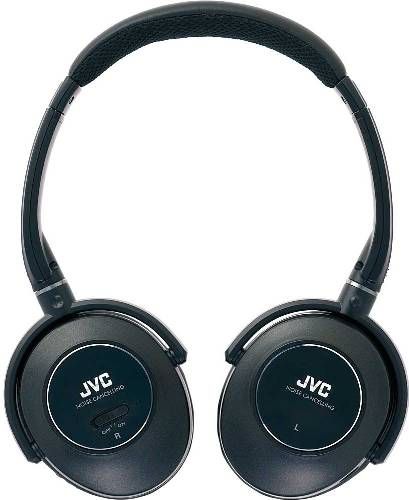 JVC HA-NC250 Noise-Cancelling Headphones, Black; 85% noise reduction more than 18dB at 150Hz; Excellent sound isolation thanks to sound-insulating ear pads and dual housing structure; High quality sound reproduction with 40mm Neodymium driver unit; Works as normal headphones when turned off; Detachable 3.94ft (1.2m) connection cord; UPC 046838030802 (HANC250 HA NC250 HAN-C250 HANC-250)