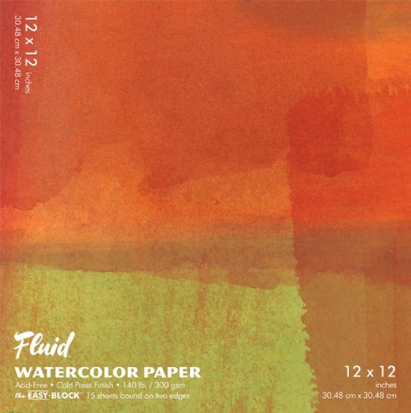 Hand Book Journal Co. 881212 Fluid-Easy-Block Cold Press Watercolor Paper 12