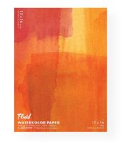Hand Book Journal Co. 881216 Fluid-Easy-Block Cold Press Watercolor Paper 12" x 16"; High Quality at an Affordable Price; Fluid Watercolor Paper is crafted in our European mill which produced its first paper stock in 1618; Our mill masters craft small batches at slow speeds allowing for finer control of quality; UPC 696844812161 (HANDBOOKJOURNALCO881216 HANDBOOKJOURNALCO-881216 FLUID-EASY-BLOCK-881216 WATERCOLOR PAINTING) 