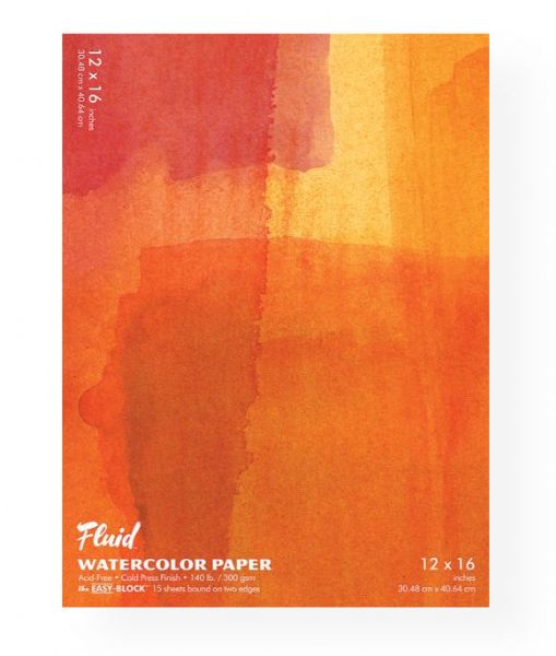 Hand Book Journal Co. 881216 Fluid-Easy-Block Cold Press Watercolor Paper 12
