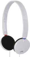 JVC HA-S140-W Lightweight Portable On-ear Headband Stereo Headphones, White, 500mW (IEC) Max. Input Capability, 27mm Driver Unit, Frequency Response 14-24000Hz, Nominal Impedance 32ohms, Sensitivity 100dB/1mW, Neodymium Magnet, Flat foldable design for compact portability, Ring decorations for easy L/R recognition, UPC 046838066108 (HAS140W HAS140-W HA-S140W HA-S140) 