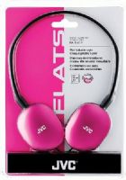 JVC HA-S160-P FLATS Compact Stereo Headphones, Pink, 500mW (IEC) Max. Input Capability, Frequency Response 12-24000Hz, Nominal Impedance 32ohms, Sensitivity 103dB/1mW, Neodymium Magnet type, Color line-up matched to iPod nano 6G, Powerful sound with 1.18" (30mm) neodymium driver units, UPC 046838046063 (HAS160P HAS160-P HA-S160P HA-S160) 