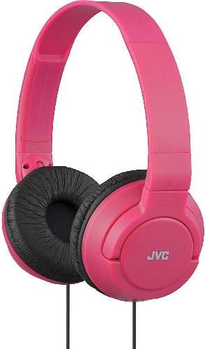 JVC HA-S180-R Colorfull On-Ear Headphones, Red, 500mW (IEC) Max. Input Capability, High quality sound reproduction with 1.18