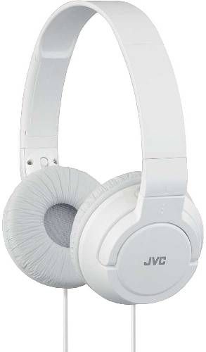 JVC HA-S180-W Colorfull On-Ear Headphones, White, 500mW (IEC) Max. Input Capability, High quality sound reproduction with 1.18