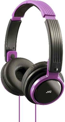 JVC HA-S200V Riptidz On-Ear Headphones, Violet, Frequency Response 12-22000Hz, Nominal Impedance 32ohms, Sensitivity 107dB/1mW, Max. Input Capability 1000mW (IEC), Soft cushion ear pads for ideal sound isolation and comfortable fit, High quality sound reproduction with 30mm neodymium driver unit, UPC 046838049910 (HAS200V HA S200V HAS-200V HA-S200 HAS 200V)