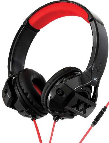 JVC HA-SR44X Xtreme Xplosives Headphones with Microphone & Remote, 1000mW Max. Input Capability, Extreme Deep Bass Ports and 1.57