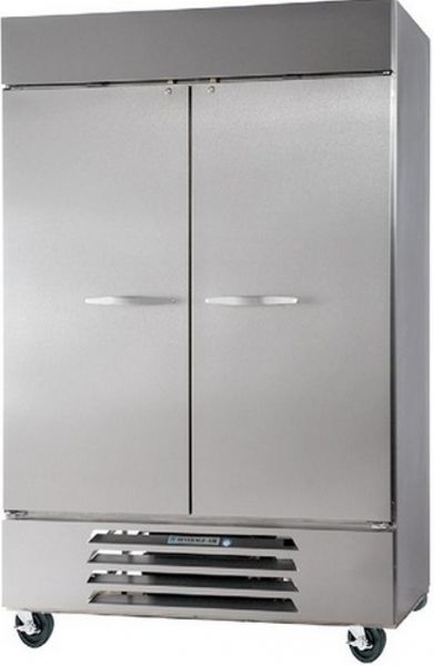 Beverage Air HBF49-1-S Two Door Reach In Freezer, 11.9 Amps, Bottom Compressor Location, 49 Cubic Feet, Solid Door Type, 3/4 Horsepower, 60 Hz., 2 Number of Doors, 2 Number of Sections, Swing Opening Style, 1 Phase, 6 Shelves, 0F Temperature, 115 Voltage, Electronic thermostat, Automatic defrost system, 61.75