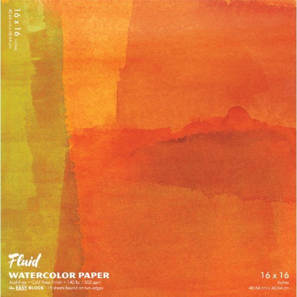 Hand Book Journal Co. 881616 Fluid Easy-Block Cold Press Watercolor Paper 16