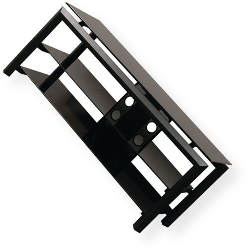 Techcraft HBL52 Wide TV Stand, 52-inch flat-panel television stand, Fits most 52-inch and smaller flat-panel televisions, Heavy gauge diamond shaped tubing for strength and durability, Brilliant black silkscreen glass matches many flat-panel televisions, 52