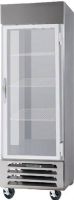 Beverage Air HBR27HC-1-G Horizon Series 30" Bottom Mounted Glass Door Reach-In Refrigerator with LED Lighting, 27 cu. ft. Capacity, 5.8 Amps, 60 Hertz, 1 Phase, 115 Voltage, 1/3 HP Horsepower, 1 Number of Doors, 1 Sections, 3 Number of Shelves, 36 - 38 Degrees F Temperature Range, 27" W x 28.50" D x 61.75" H Interior Dimensions, Bottom Mounted Compressor Location, Freestanding Installation (HBR27HC-1-G HBR27HC 1 G HBR27HC1G) 
