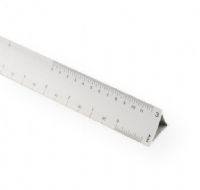 Alvin HC12E Hollow Aluminum 12" Triangular Scale, Engineer; Durable, high-quality scale made of extruded aluminum; Photo anodized calibrations are a part of the aluminum, providing a smooth, tick-free finish; Hollow Scales are lightweight for easy portability; Scales come with a hard plastic case; Shipping Weight 0.2 lb; Shipping Dimensions 12.6 x 0.87 x 0.87 in; UPC 088354816355 (ALVINHC12E ALVIN-HC12E ALVIN/HC12E ARCHITECTURE) 