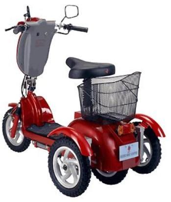 Hecheng HCF-302 Electric Scooter, Forward and Reverse Gear, 375W DC 24V Motor, 12V 20AH x 2 cells Lead-acid battery capacity, Electric switching system with automatic disconnection when full charging, Charging time 4~6 hrs (0~80%), Cruising forward speed (flat.) About 11.5 miles (HCF 302 HCF_302 HCF302)