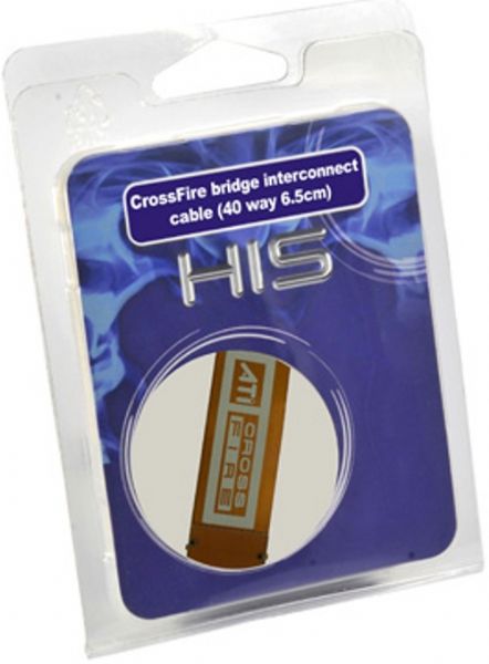 HIS Hightech Information Systems HCFBC4065 CrossFire Interconnect Bridge Cable, HIS X1950Pro PCIe Series and X1650XT PCIe Series Applicable models (HCFBC-4065 HCFBC4065 HC-FBC4065)