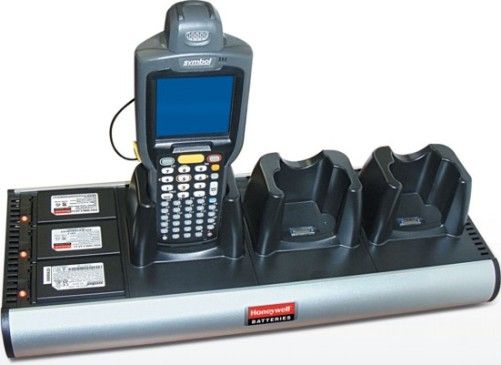 Honeywell HCH-3033-CHG Three Bay Cradle + Three Bay Battery Charger Fits with HMC3000-IMG-Li and HMC3000-LAS-Li Honeywell Batteries, Dual-chemistry charger, Charges three spare batteries plus the batteries in three devices simultaneously and fast, Tri-color charging indications, Hassle-free mounting (HCH3033CHG HCH3033-CHG HCH-3033CHG)