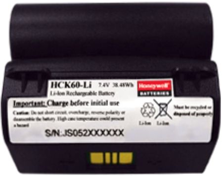 Honeywell HCK60-Li Replacement Battery for use with Intermec CK60 and CK61 Scanners, 5200 mAh Lithium Ion (Li-Ion), Output Voltage 7.4 V DC, Contains the highest quality battery cells, Provides excellent discharge characteristics, Provides longer cycle life, Extends operating time and reduces the total number of batteries needed (HCK60LI HCK60 LI)