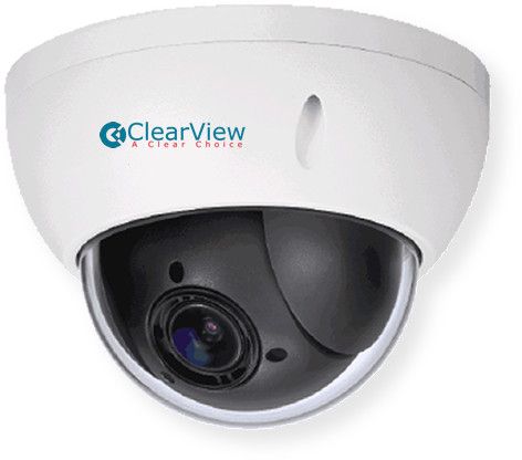 ClearView HD2-PTZ-4 2.0 Megapixel 1080P HD-AVS 4x PTZ, Pan Tilt Zoom Camera; White; 0.37