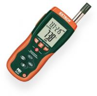 Extech HD500-NISTL Psychrometer with IR Temperature with Limited NIST Certificate; Built-in InfraRed Thermometer for non-contact temperature measurement to 932 Degrees Fahrenheit with 30:1 distance to target ratio; Type K Temperature function for contact temperature measurement to 2501 Degrees Fahrenheit; Highest 2 percent RH accuracy; UPC: 793950105023 (EXTECHHD500NISTL EXTECH HD500-NISTL PSYCHROMETER NISTL) 