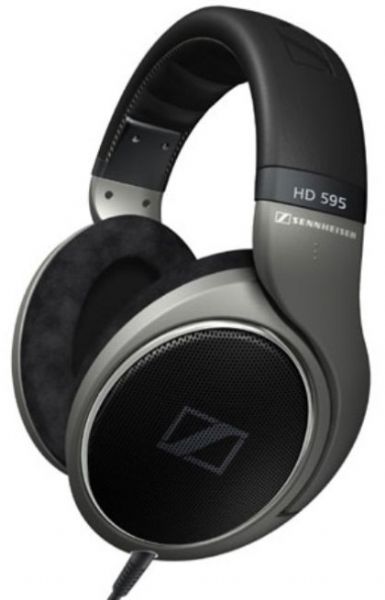 Sennheiser HD-595 Headphones, 12 - 38,500 Hz., 50ohms, 9.5oz., Dynamic, Open Transducer Principle, <0.1% Thd, 104dB Characteristic Spl, Circumaural Ear Coupling (HD 595 HD595 615104053434)