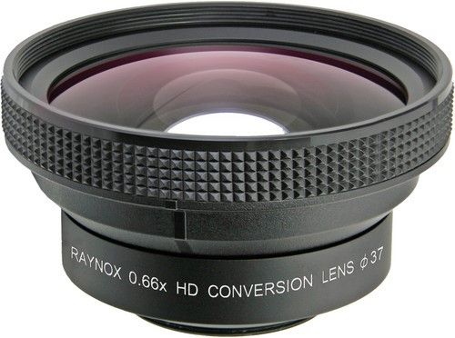 Raynox HD-6600PRO(37) Pro Super Quality Wideangle Lens 0.66X; Nominal 0.66x, Actual 0.66x Diagonal, 0.66x Horizontal Magnification; Center resolution power 350-line/mm; Non-Distortion Image of -1.3%; 72mm front filter threads; 3-Groupe-3-element High Definition Design; 37mm Mounting thread; Dimension 43mm x 76mm; Weight 175g (6.2oz); UPC 024616090231 (HD6600PRO37 HD-6600PRO-37 HD-6600PRO HD6600PRO HD-6600 HD6600 HD6600-37 HD660037)